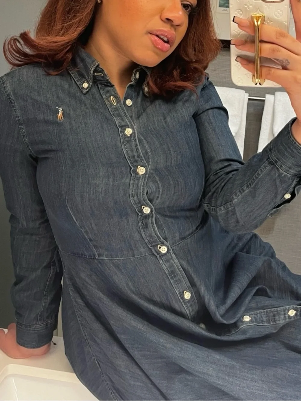 Ralph Lauren Indigo Denim Shirt Dress